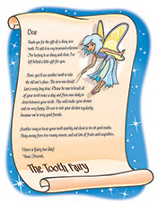 Tooth Fairy letter